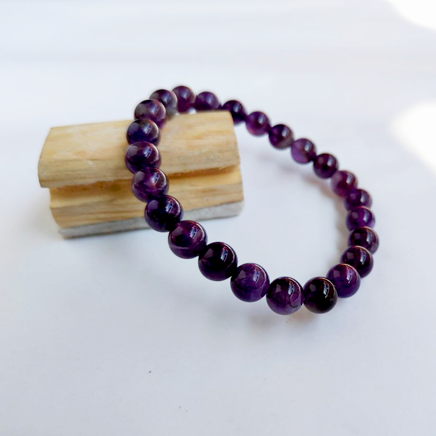 Amethyst Calm Energy Bracelet – Natural Purple Stone for Stress Relief, Sleep & Intuition - Image 2